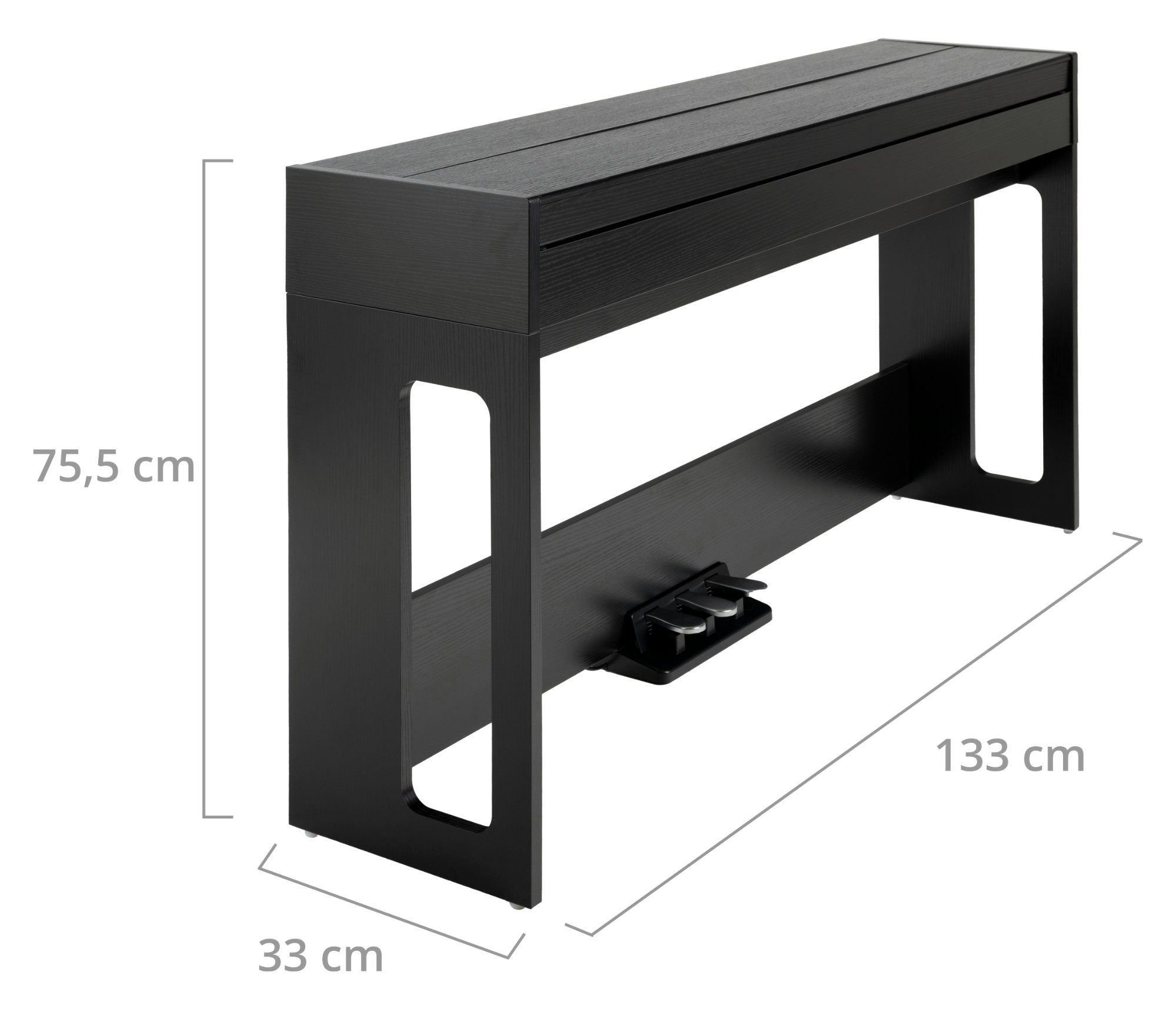 Classic Cantabile Digitalpiano DP-S1 E-Piano - 88 gewichtete Tasten mit Hammermechanik, Anschlagdynamik - 10 Klänge - Slimline-Design