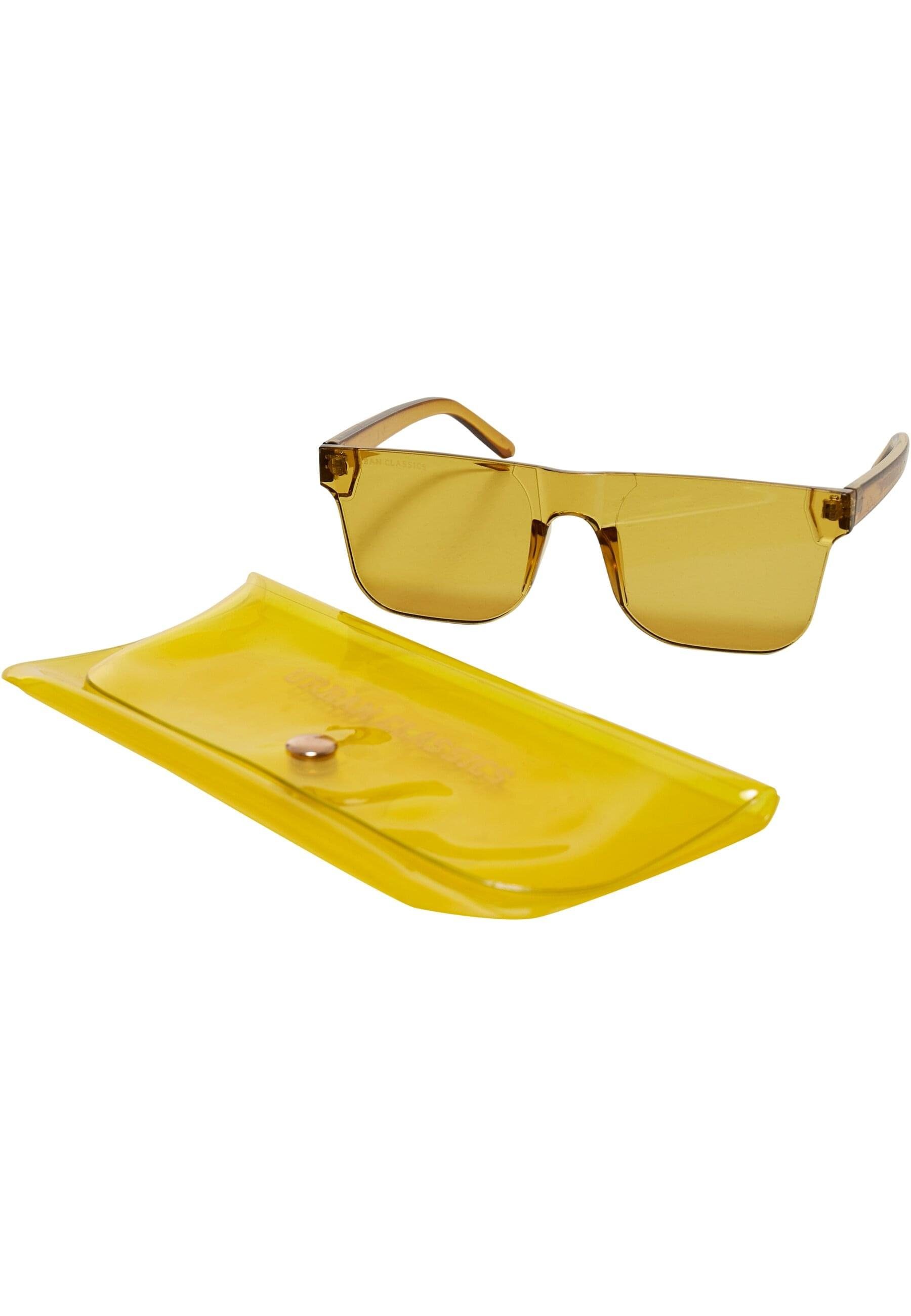 URBAN CLASSICS Sonnenbrille Unisex mustard Honolulu Sunglasses Case With