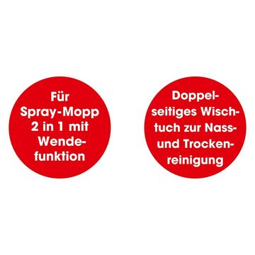 Ersatzteil-Set, CLEANmaxx, CLEANmaxx Spray-Mopp, (2-tlg), Ersatz-Wischtuch 2er-Set türkis Haare