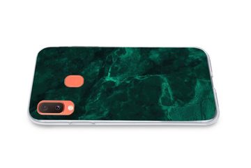MuchoWow Handyhülle Marmor - Limone - Grün - Strukturiert - Marmoroptik, Handyhülle Samsung Galaxy A20e, Smartphone-Bumper, Print, Handy