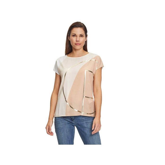 betty Rundhalsshirt beige (1-tlg)