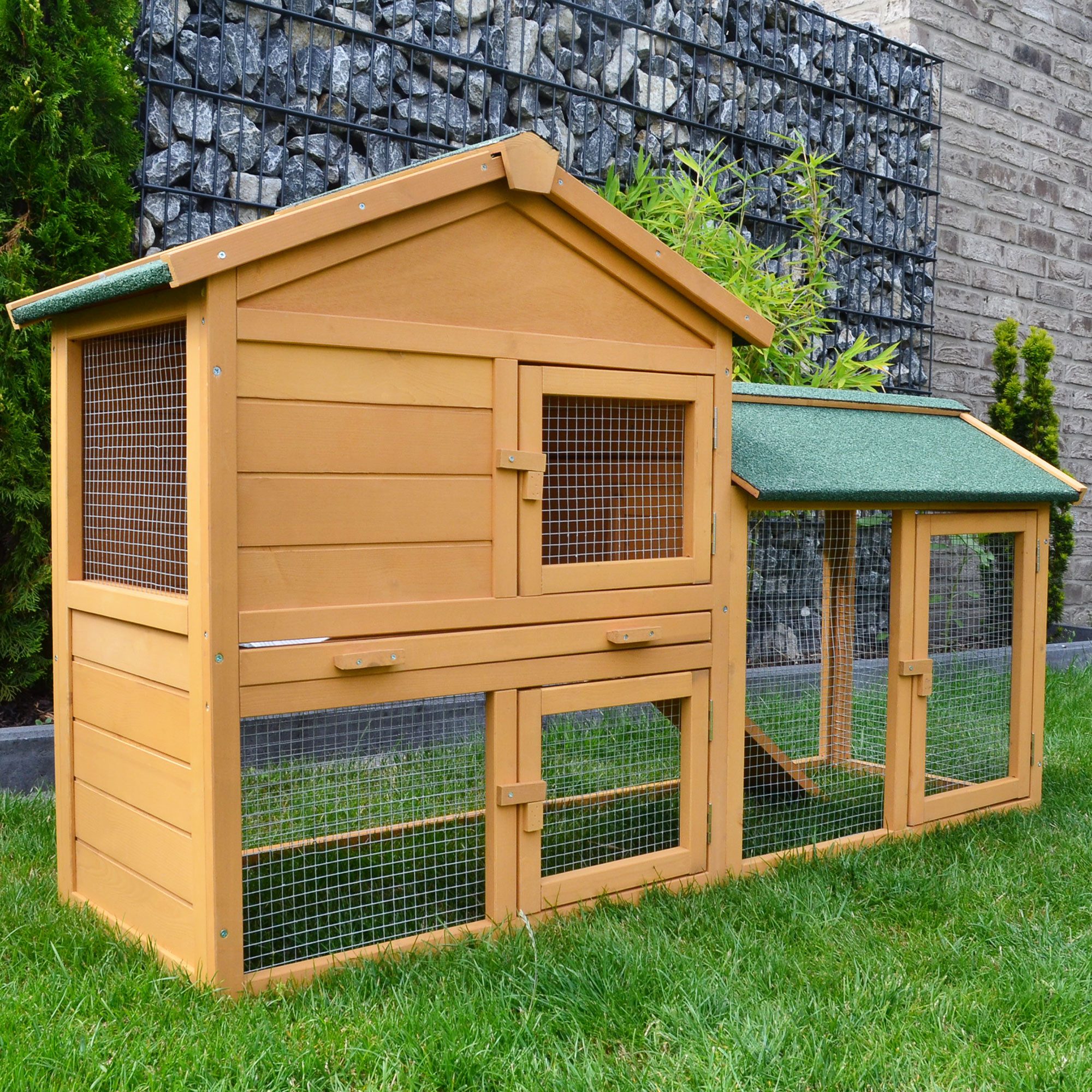 Zooprinz Kleintierstall Villa mit Auslauf 147x85x53 günstig online kaufen
