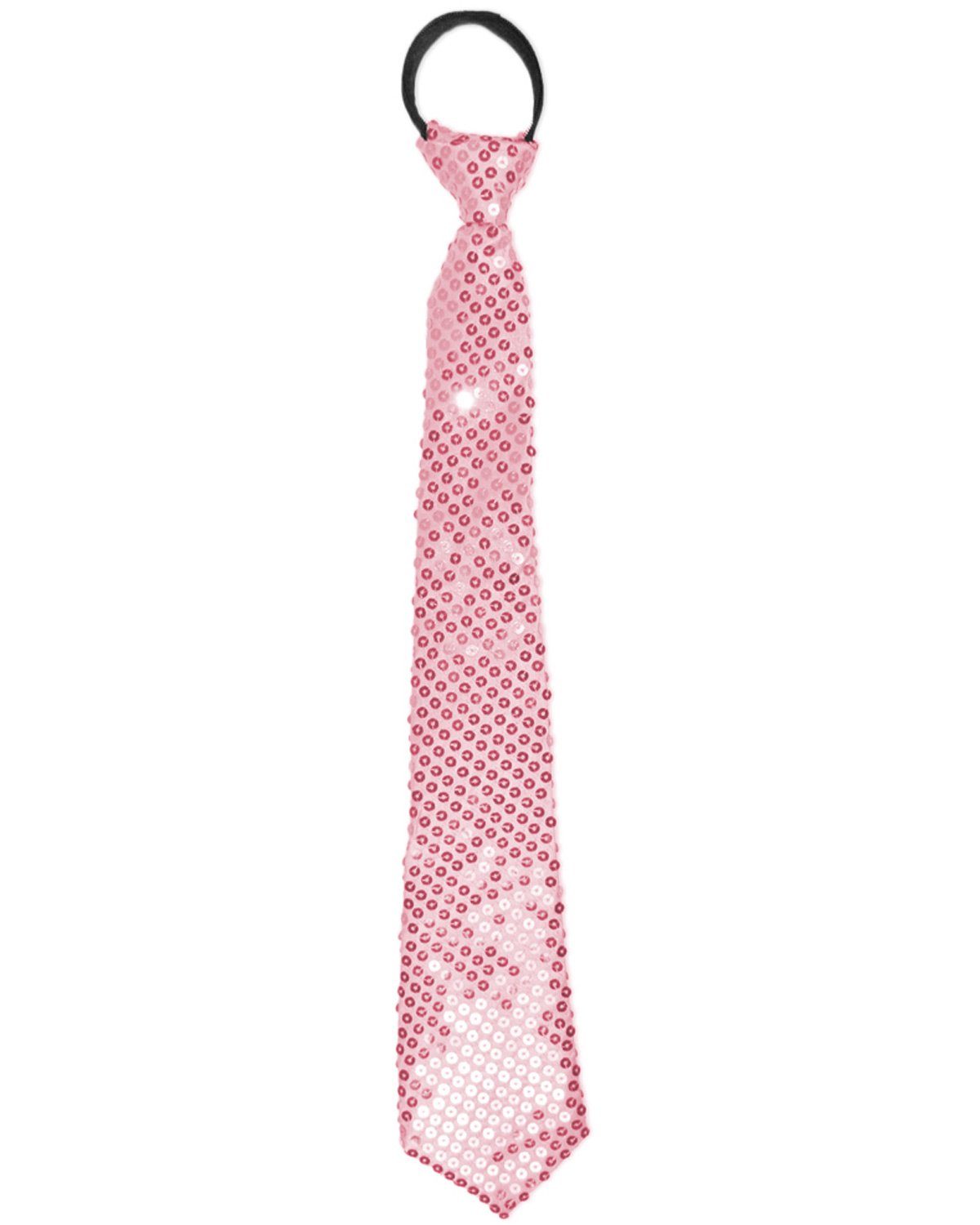 Kostüm Glitzer Pailletten Krawatte für Party Show, Rosa