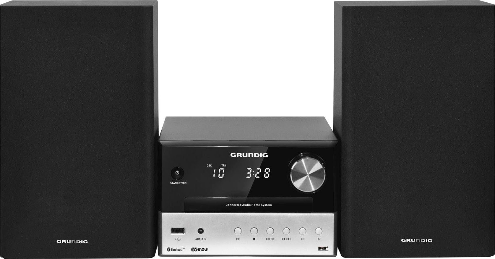 Microanlage CMS (Digitalradio Grundig 3000 W) (DAB), RDS, 30 FM-Tuner mit