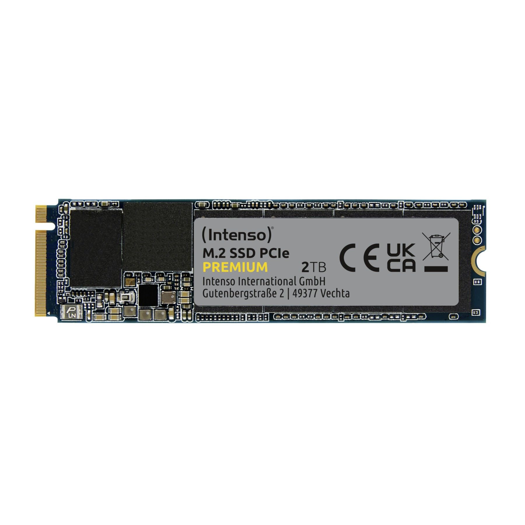 Intenso 3835470 SSD-Festplatte (2 TB) M.2" 2100 MB/S Lesegeschwindigkeit, 1700 MB/S Schreibgeschwindigkeit