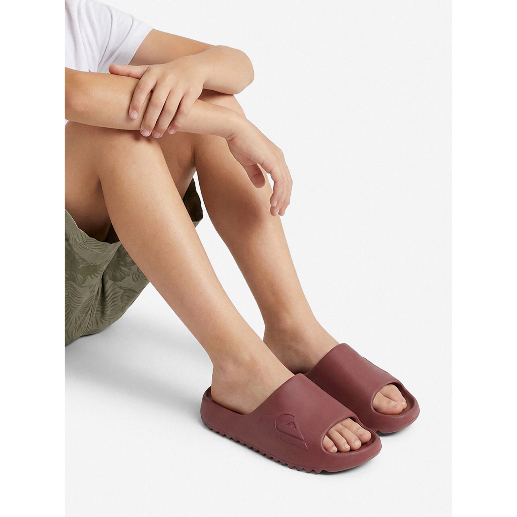 Quiksilver Quiksilver Jungen-Flip-Flops in Burgunderrot Badepantolette