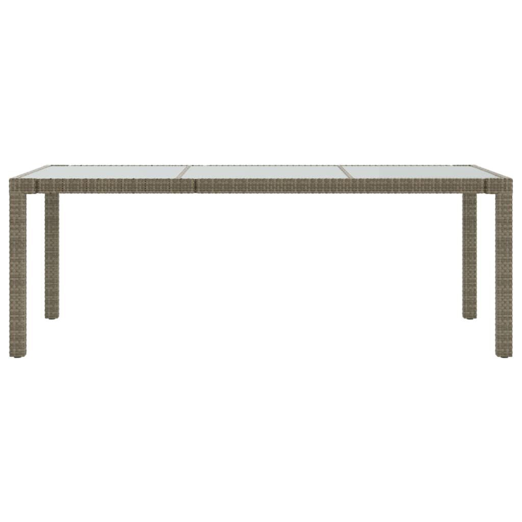 vidaXL Gartentisch Gartentisch Grau 190x90x75 cm günstig online kaufen