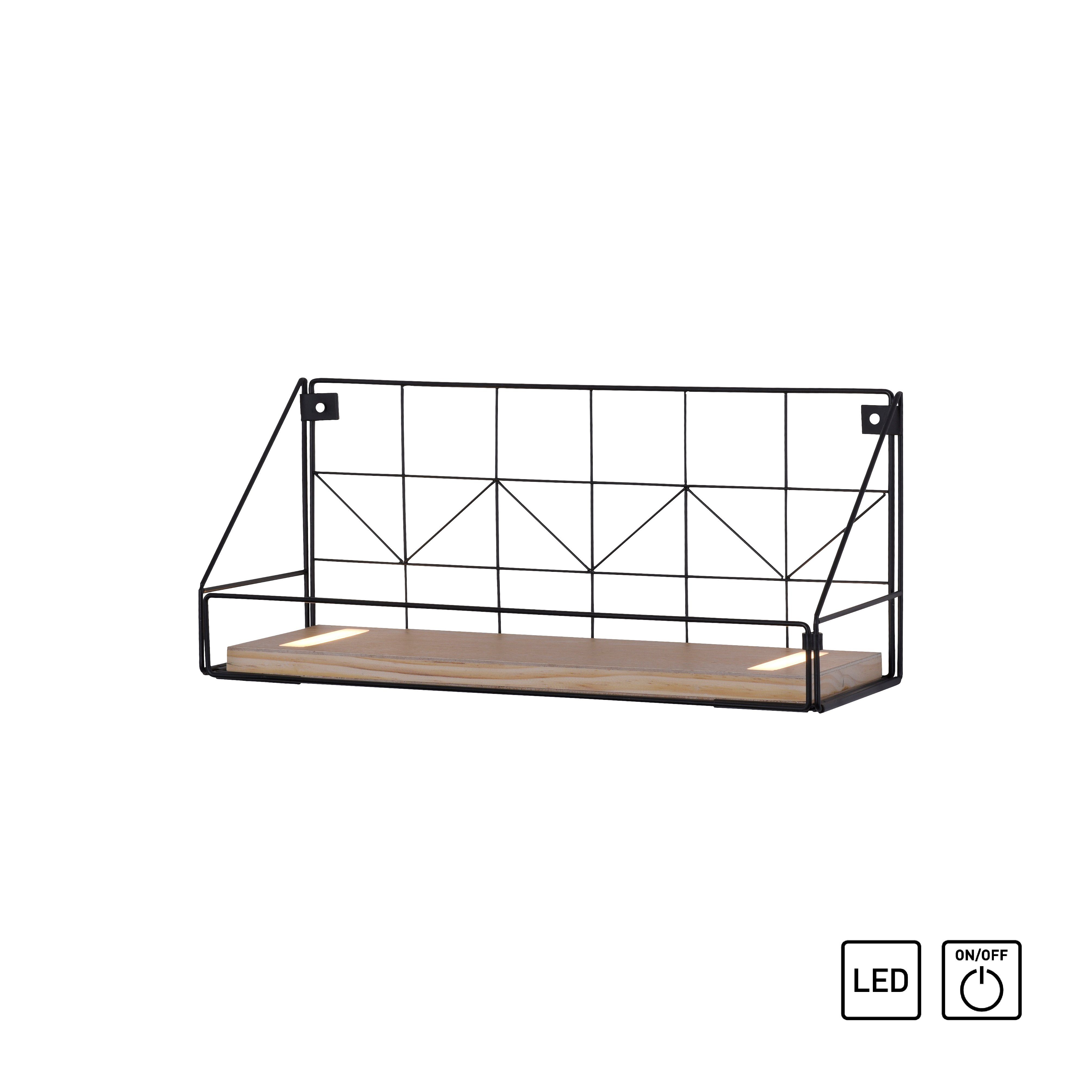 integriert, BOARD, Leuchten Wandleuchte Schalter, LED fest Schnurschalter Warmweiß, Direkt LED,