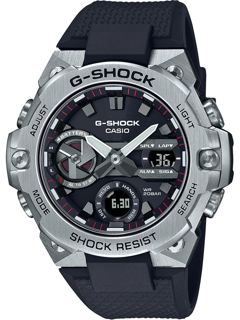 Quarzuhr Casio GST-B400-1AER Herrenuhr G-Shock G-Steel Funkuhr Solar 50mm 20ATM Casio GST-B400-1AER Herrenuhr G-Shock G-Steel Funkuhr Solar 50mm 20ATM