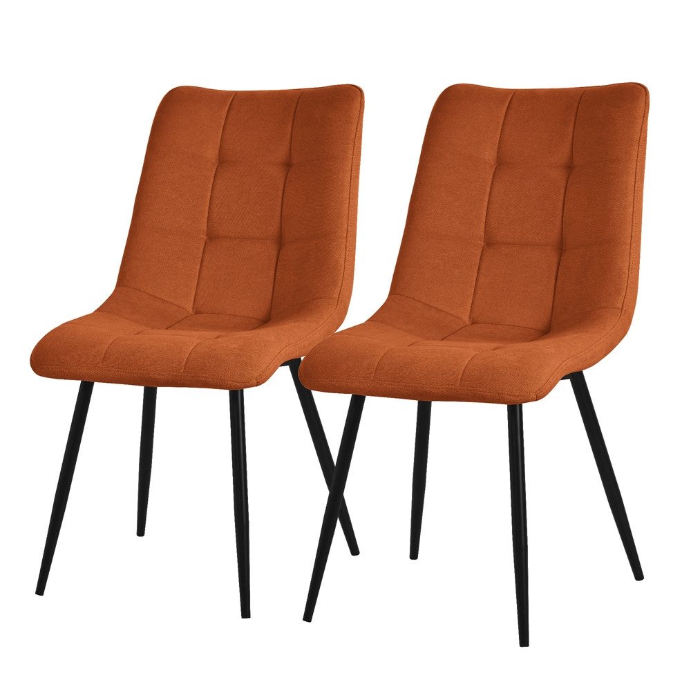 ML-DESIGN Stuhl Esszimmerstühle mit Rückenlehne moderne Design Lounge Küchenstühle (2 St), Polsterstuhl Esstischstühle 2er Set Küchenstuhl Polyester bis 120kg