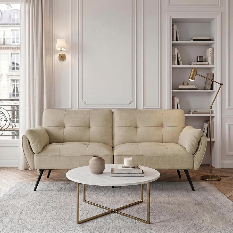 Jiexi Sofa Schlafsofa Länge inklusive, Beige, 170cm