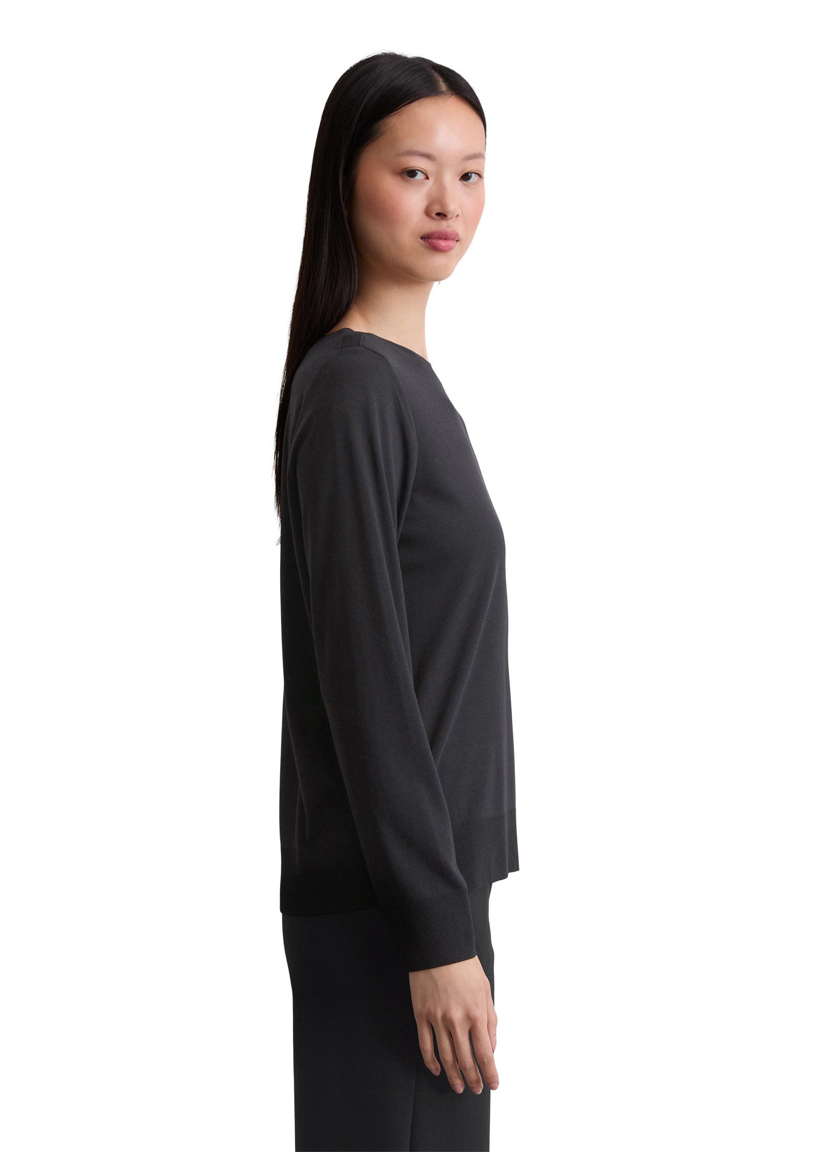 Marc O'Polo Langarmshirt aus TENCEL™ Lyocell-Baumwolle-Mix günstig online kaufen