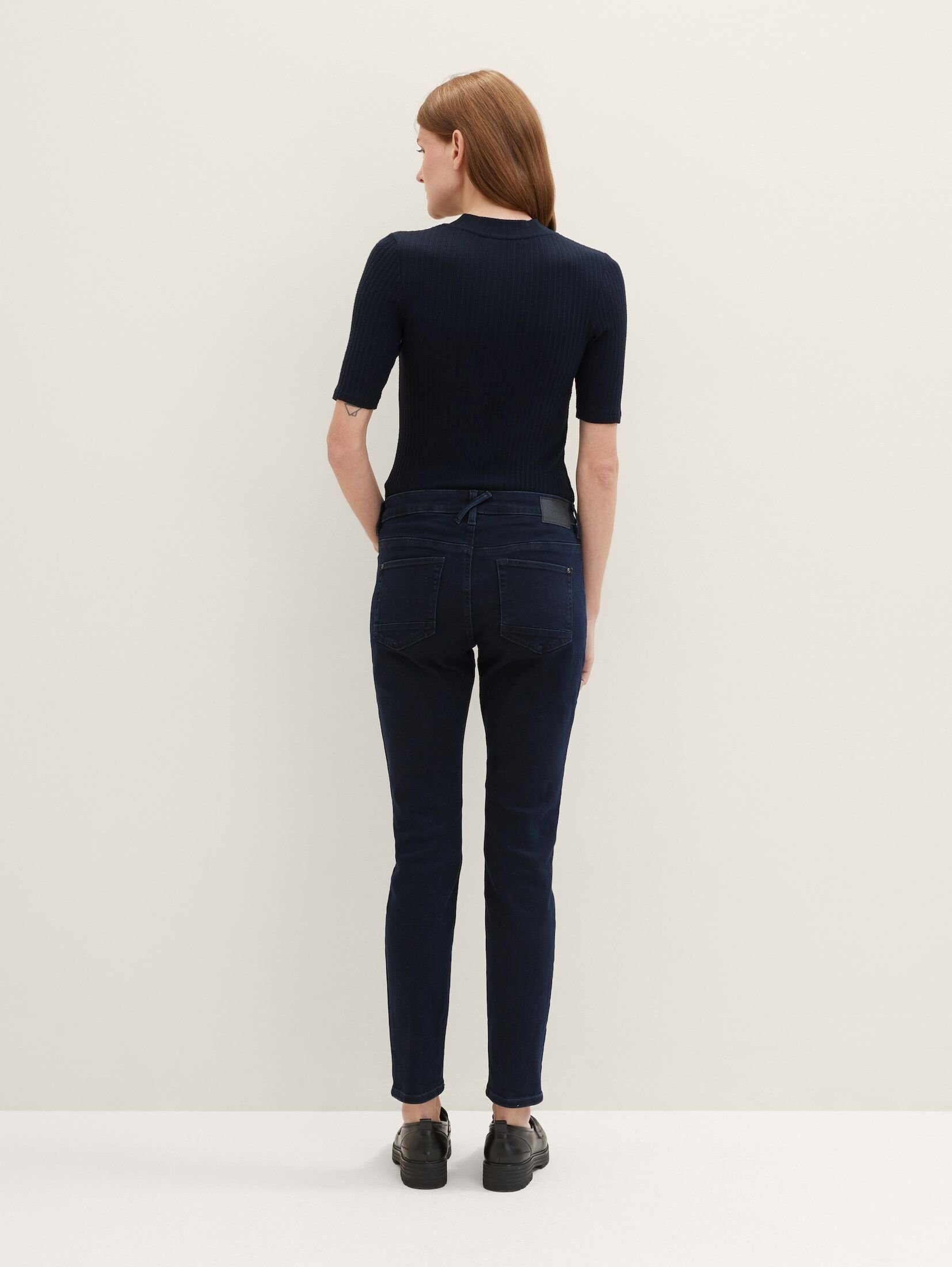 blue Skinny-fit-Jeans Jeans dark black Tapered TOM denim TAILOR stone