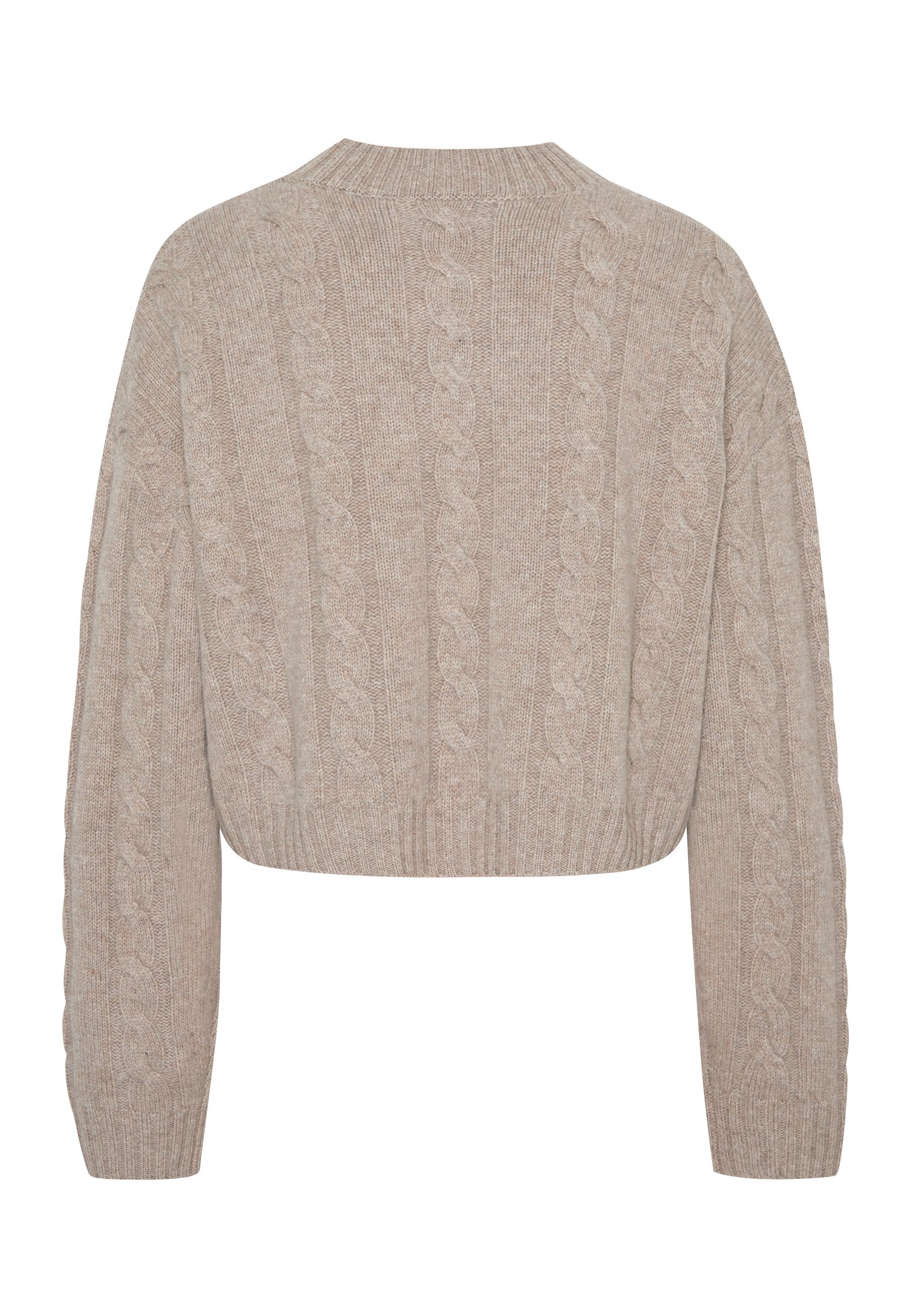 Style Republic Rollkragenpullover Merino- Kaschmir Gemisch OVERSIZED KURZER