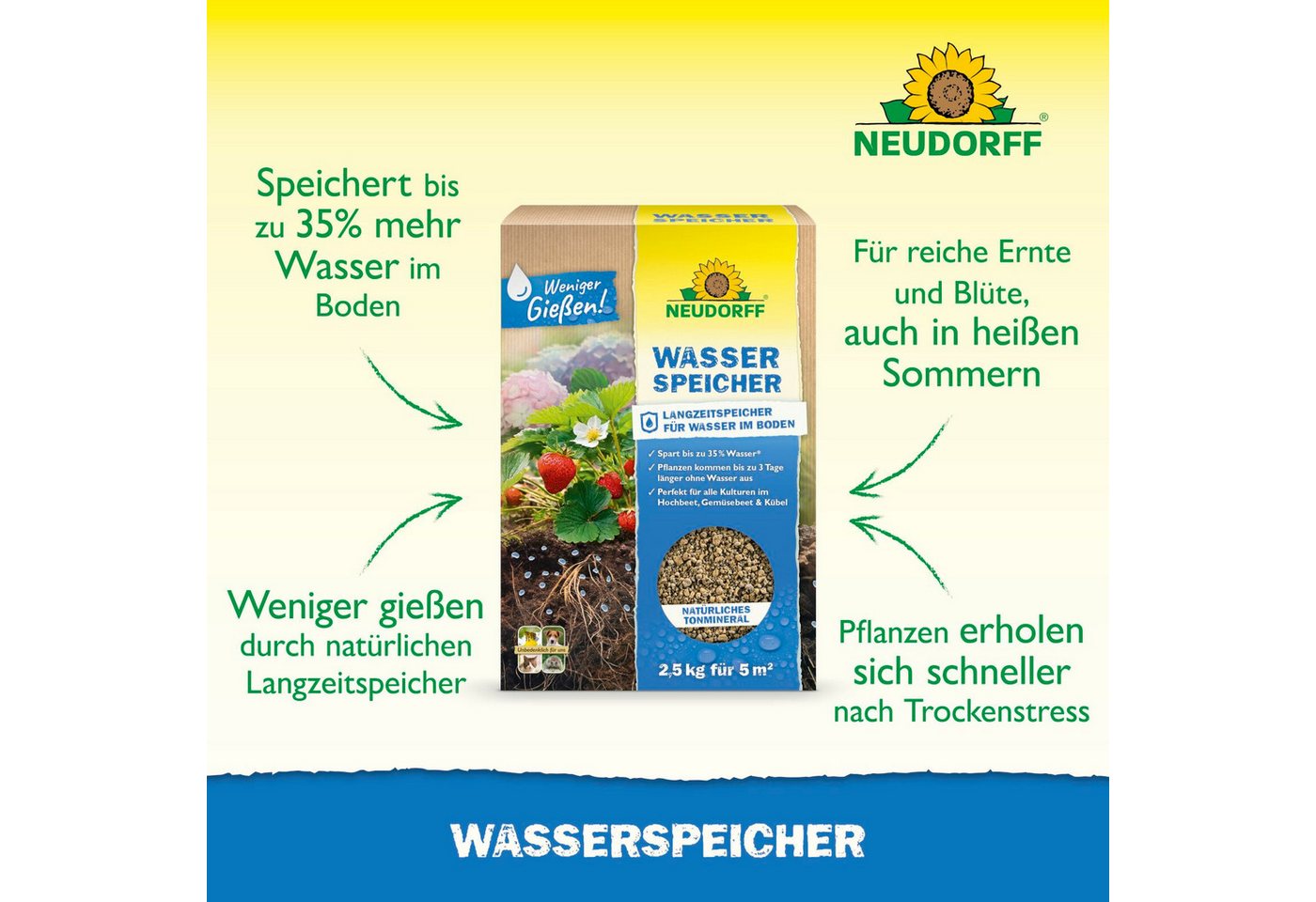 Thumbnail - Neudorff Pflanzenstärkungsmittel Wasserspeicher, 2,5 kg