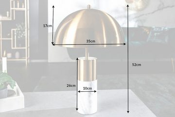 riess-ambiente Tischleuchte BURLESQUE 52cm gold / weiß, ohne Leuchtmittel, flexibel verstellbar
