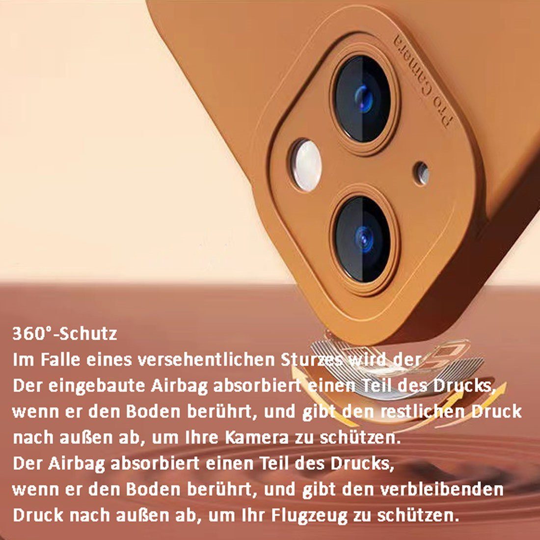 DÖRÖY Handytasche Handytaschen Geeignet für Schwarz Case,Handytasche 14pro, iPhone Frosted Klein