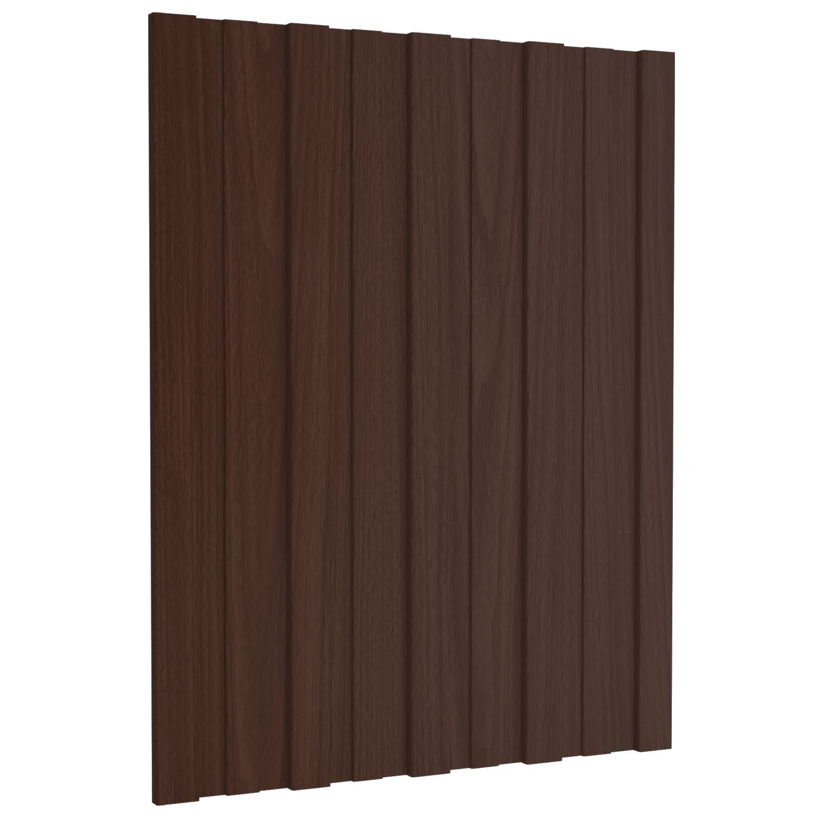 vidaXL Terrassendach Dachpaneel 36 stk. Braun 60 x 45 cm Verzinkter Stahl, (36-St)
