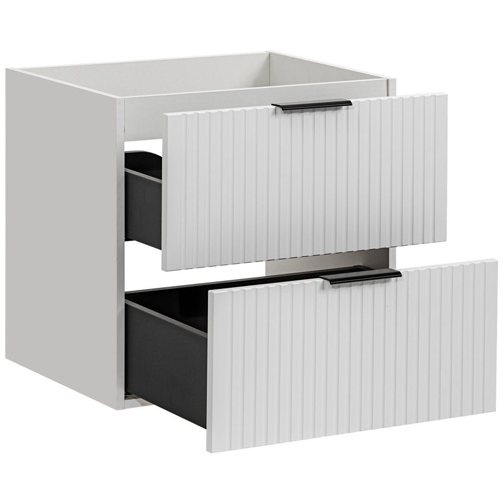 Lomadox Waschbeckenschrank ADELAIDE-56-WHITE Waschtischunterschrank matt we günstig online kaufen