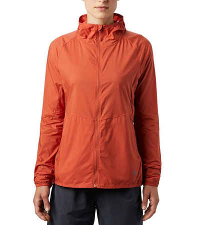 Mountain Hardwear Outdoorjacke »MOUNTAIN HARDWEAR Kor Preshell Hoody Kapuzen-Jacke atmungsaktive Sport-Jacke für Damen Freizeit-Jacke Dunkel-Orange«