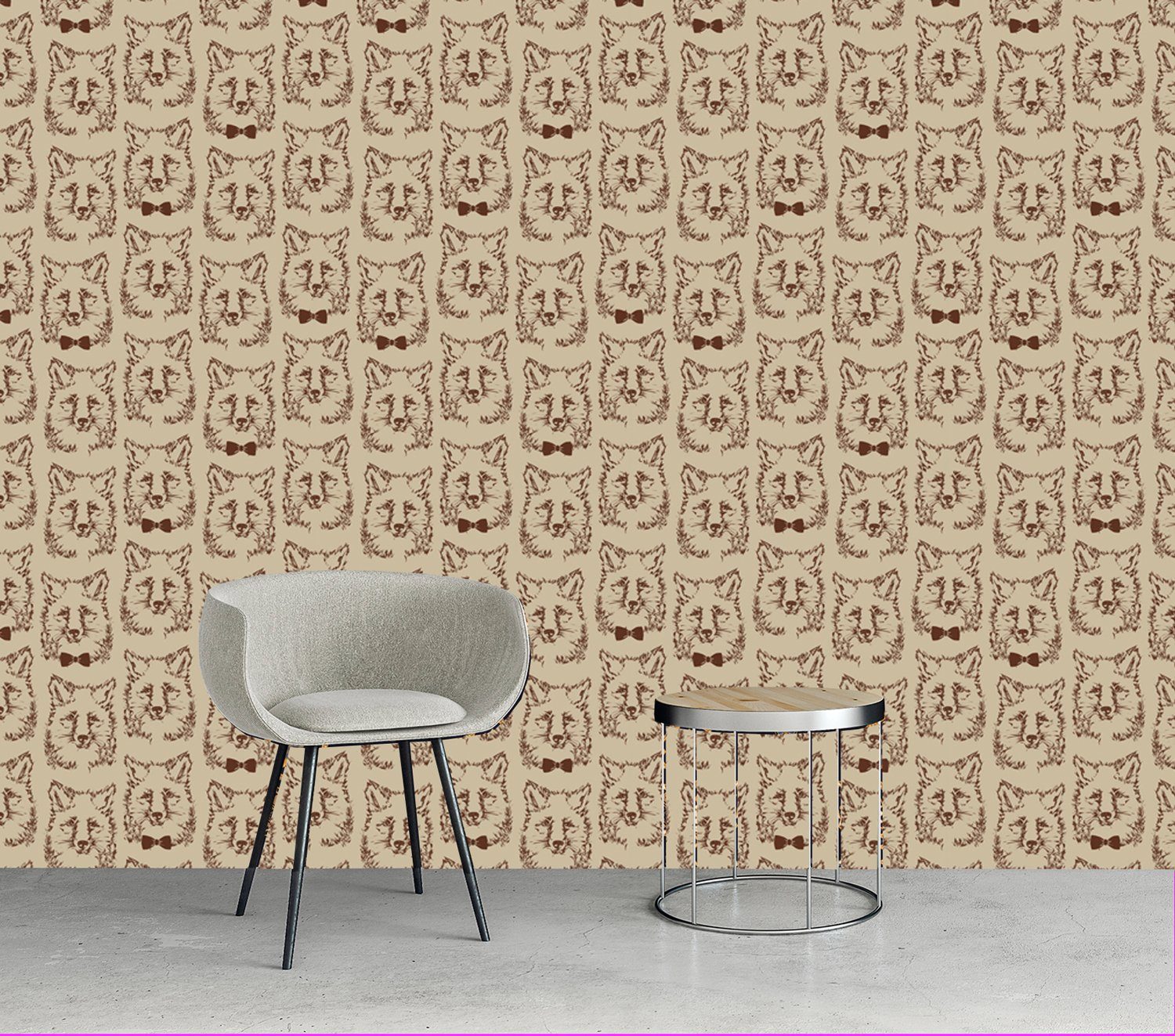 queence Vinyltapete Owen, glatt, Fellimitat, Motiv, Reptilienprägung, animal print, bedruckt, tropisch, 90x250cm, selbstklebend, kinderleichte Anbringung, Sticker