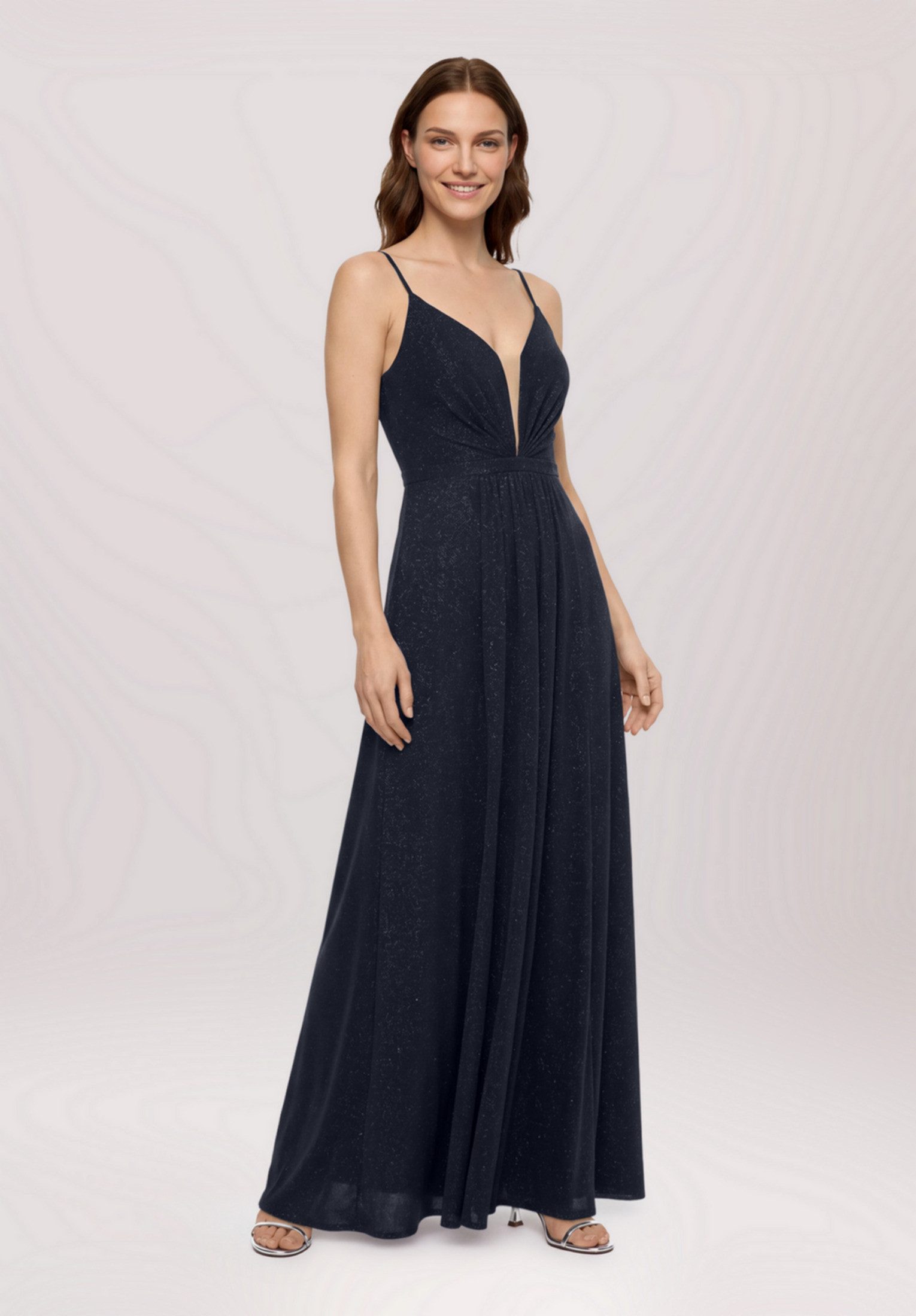 Vera Mont Abendkleid Damen mit Lurexfaden – Bild 3 von 5