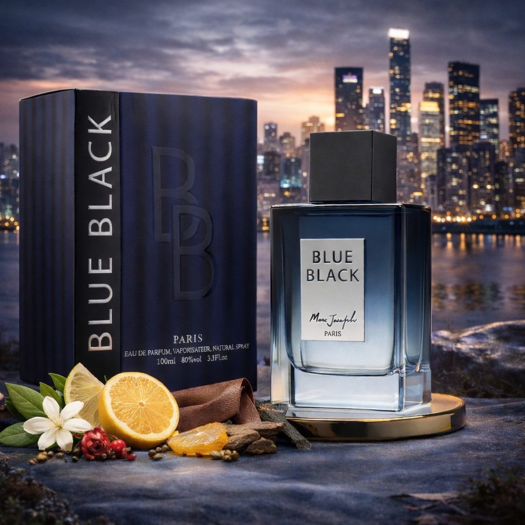 Marc Joseph Paris Eau de Parfum Blue Black Luxus Herrenduft Hergestellt in Paris 100 ml, 1-tlg., Luxuriöser Herrenduft, sehr langanhaltend, außergewöhnliche Verpackung