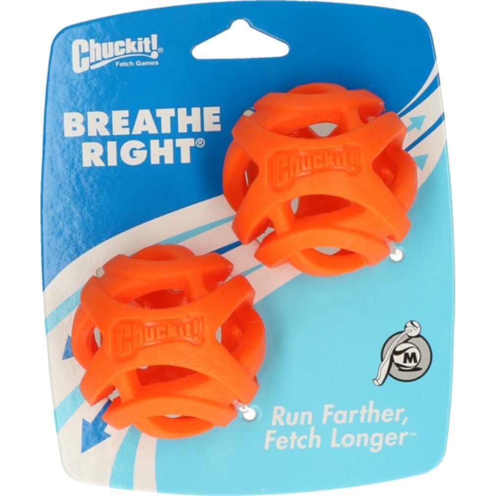 Chuckit Tierball Breathe Right Fetch Ball Medium 2 pk