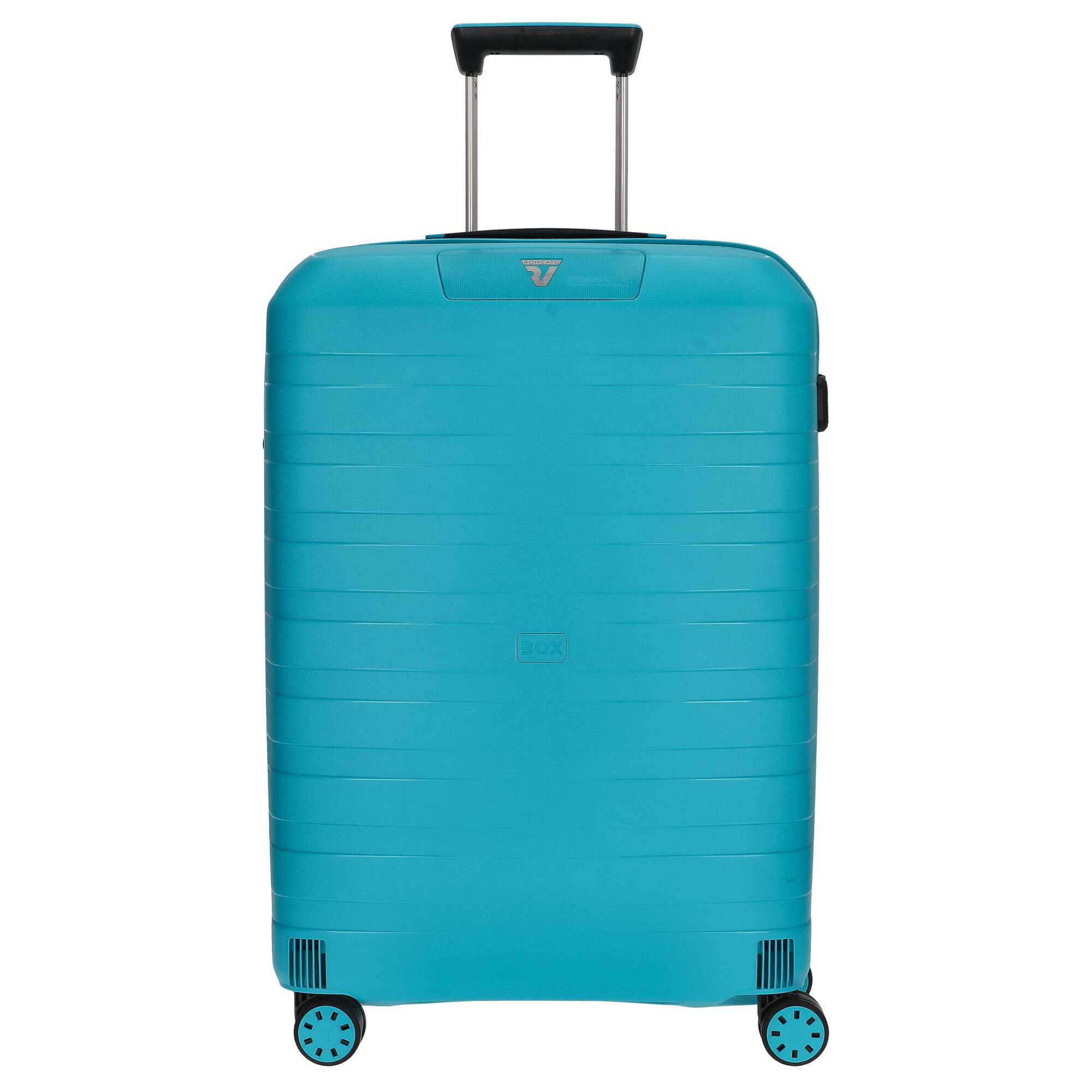 RONCATO Koffer Box Sport 2.0 - 4-Rollen-Trolley M 69 cm (nero/smeraldo), 4 Rollen Rollen