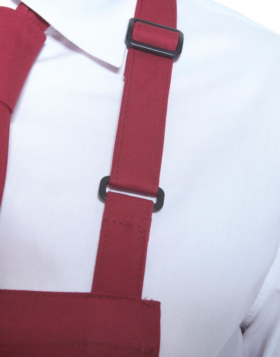 Karlowsky Fashion Kochschürze Übergrößen Latzschürze Basic mit Schnalle und Tasche