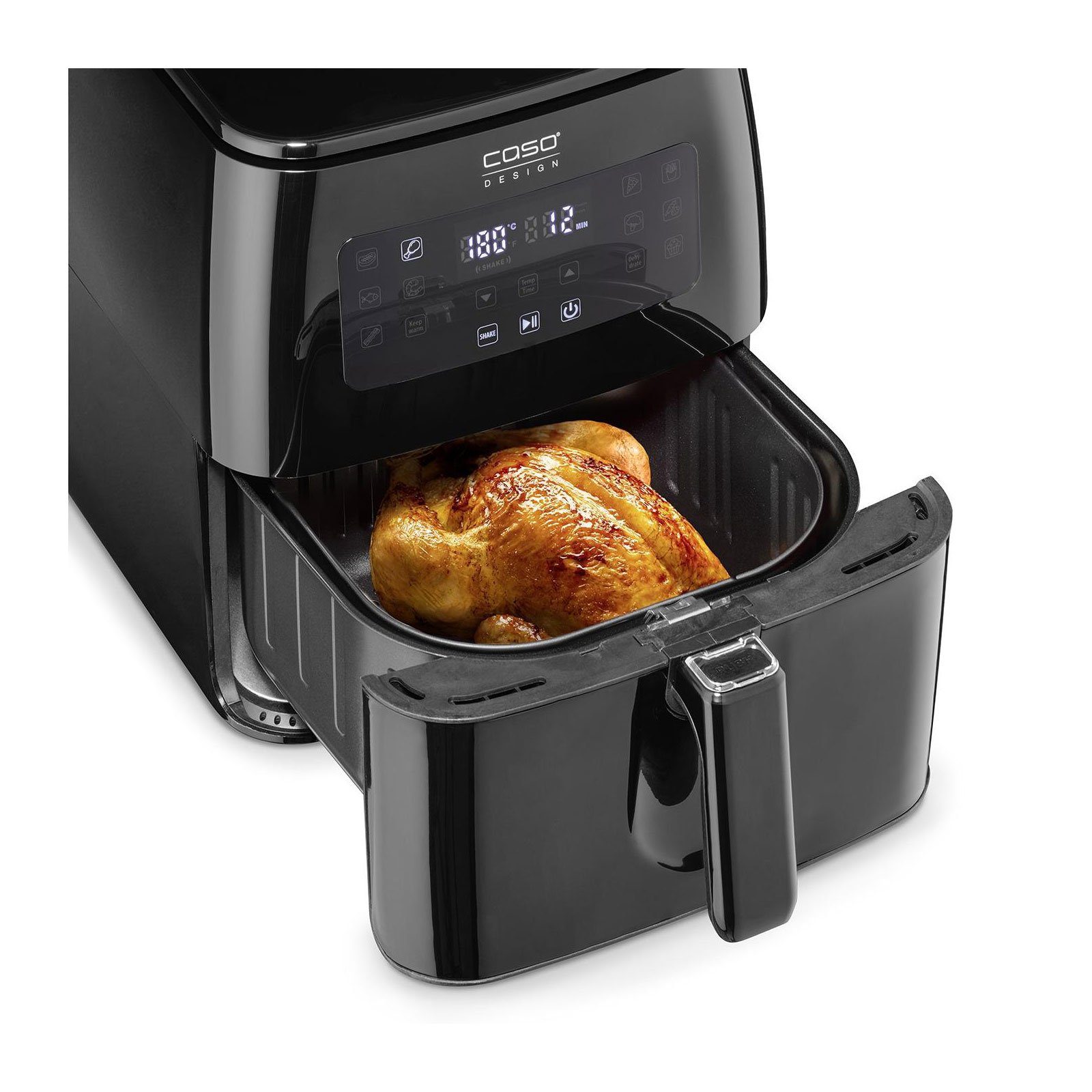 Caso Fritteuse Caso 600 AF schwarz, Heißluftfritteuse 1700 W XL-Design