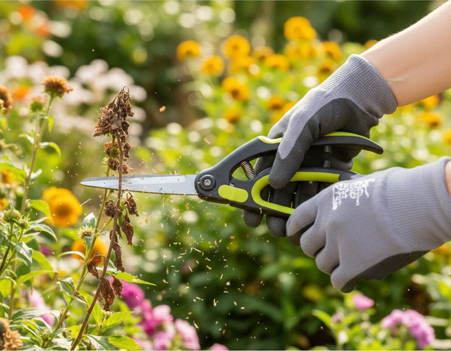 XCLOU Gartenschere Universal- & Buchsbaumschere mit Edelstahlklinge - 25,5 cm, (1-tlg), ergonomischer Griff