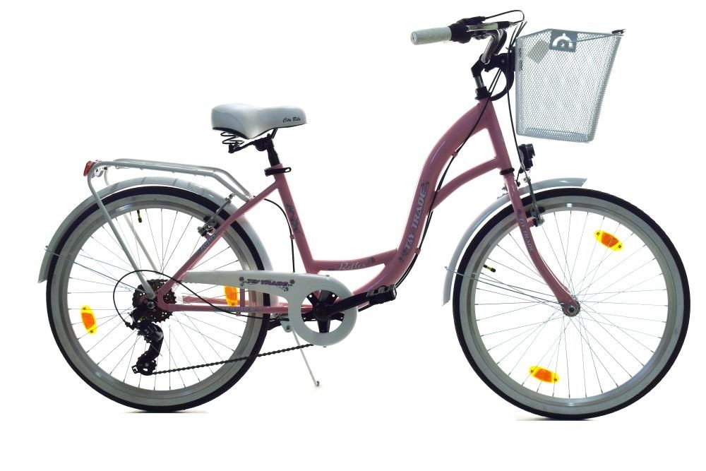 Cityrad 24 Zoll Kinder Mädchen City Fahrrad Bike Rad Reflex PMW Shimano 6 Gang