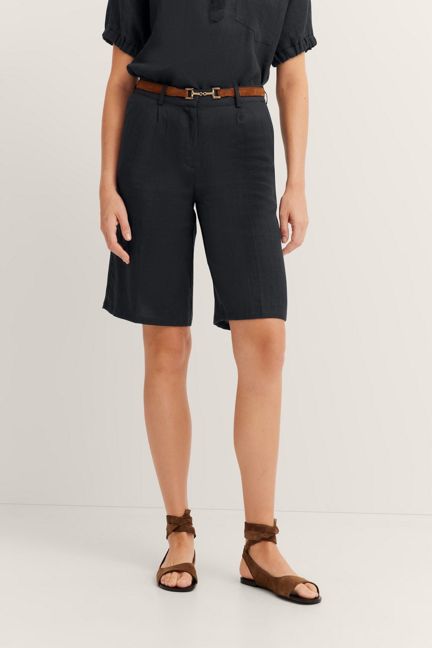 bugatti Shorts aus Leinen