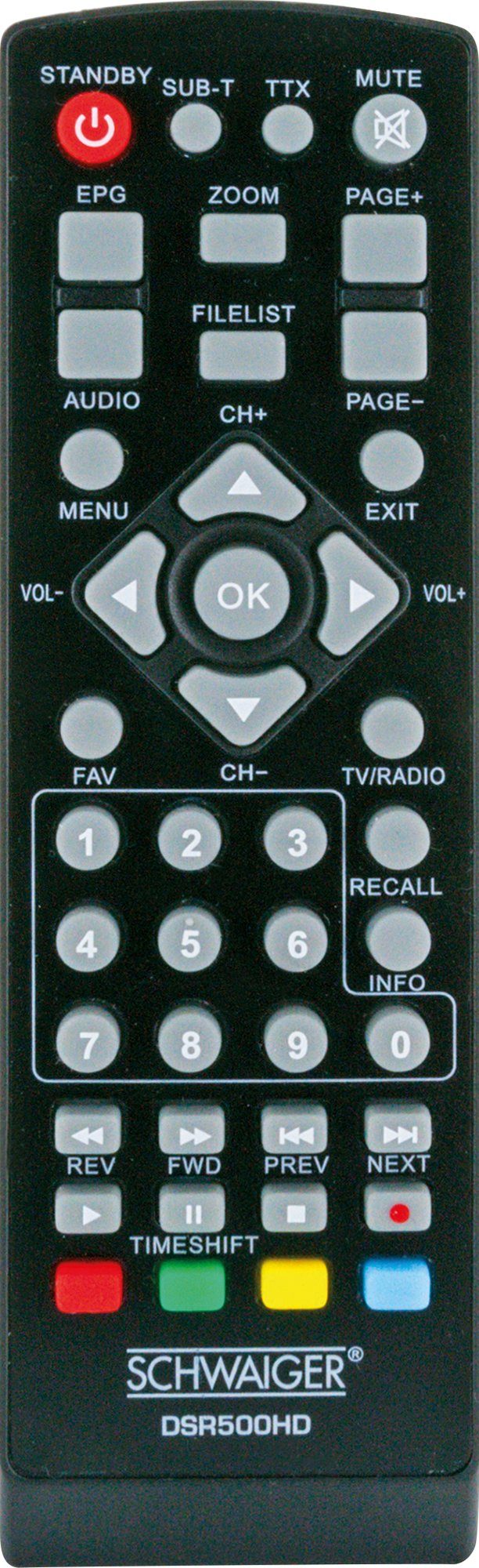 Schwaiger DSR500HD Satellitenreceiver (Eingebauter Mediaplayer)