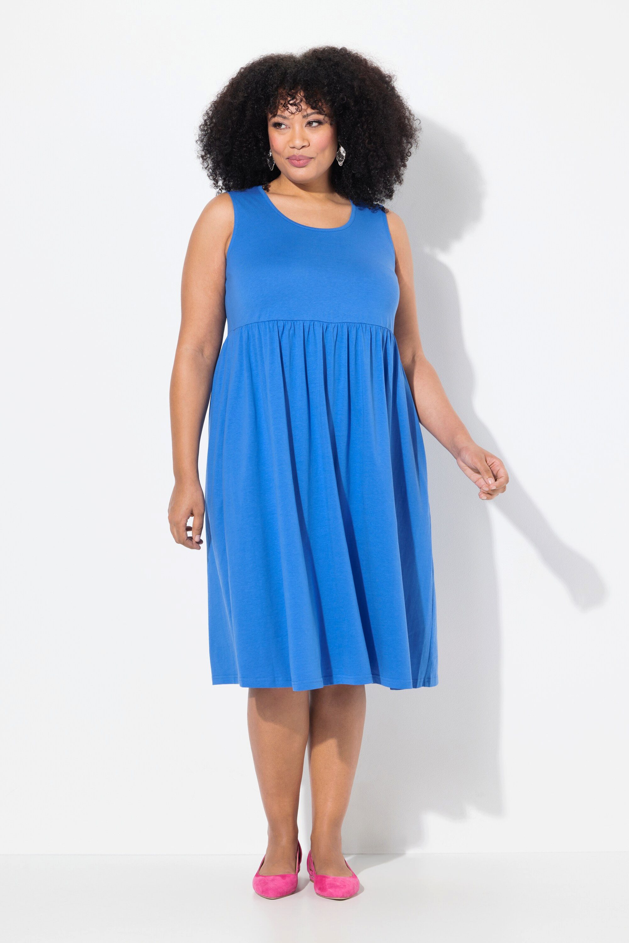 Ulla Popken Maxikleid Jerseykleid Taschen A-Linie günstig online kaufen