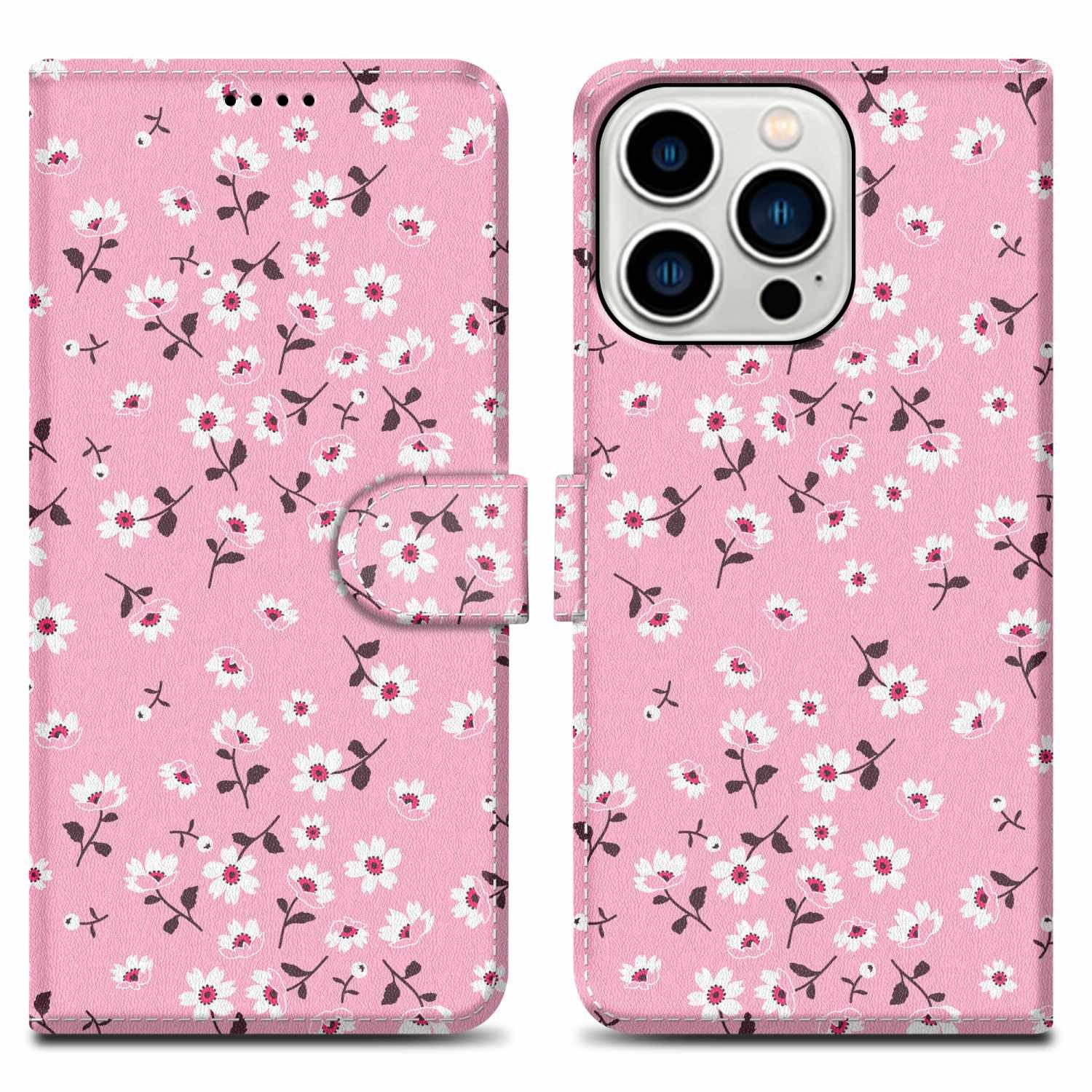 Cadorabo Handyhülle für iPhone 14 PRO Hülle Apple iPhone 14 PRO, Handy Schutzhülle - Hülle, Standfunktion, Kartenfach, Magnetverschluss