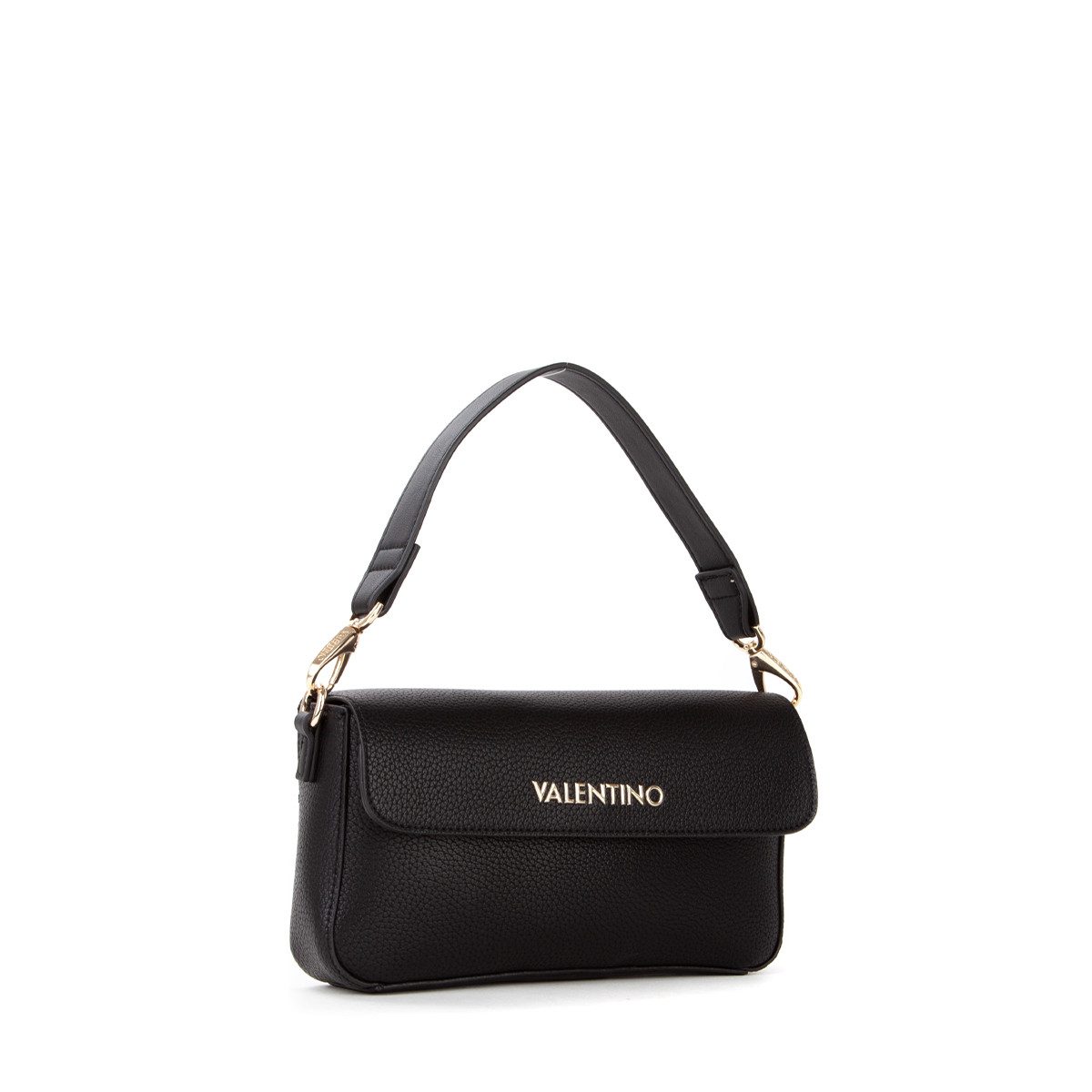 VALENTINO BAGS Umhängetasche ALEXIA, Damen Schultertasche mit goldfoldfarbenem Logo-Schmuckelement