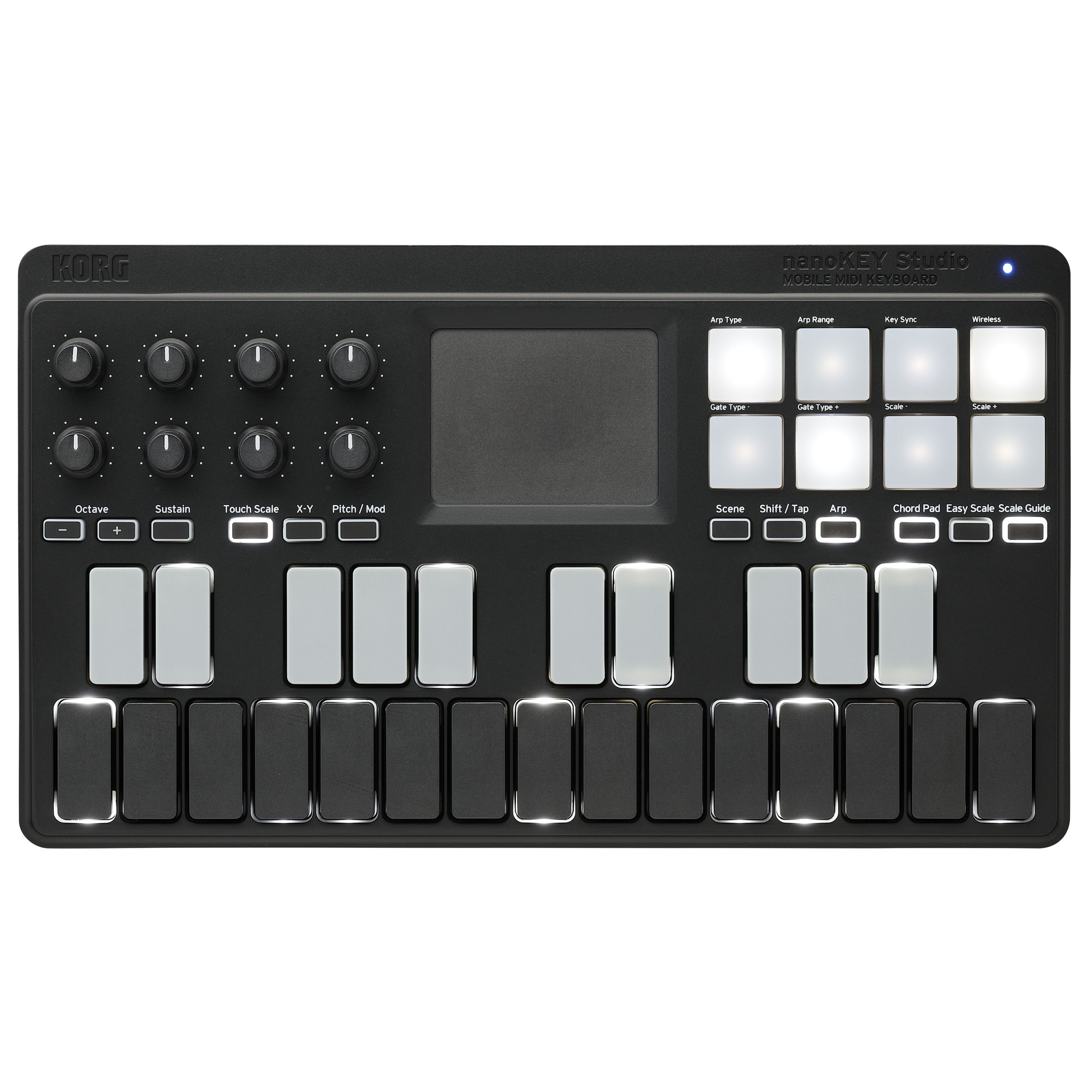 Korg Masterkeyboard (nanoKEY Studio, Masterkeyboards, MIDI-Keyboard mini), nanoKEY Studio - Master Keyboard Mini