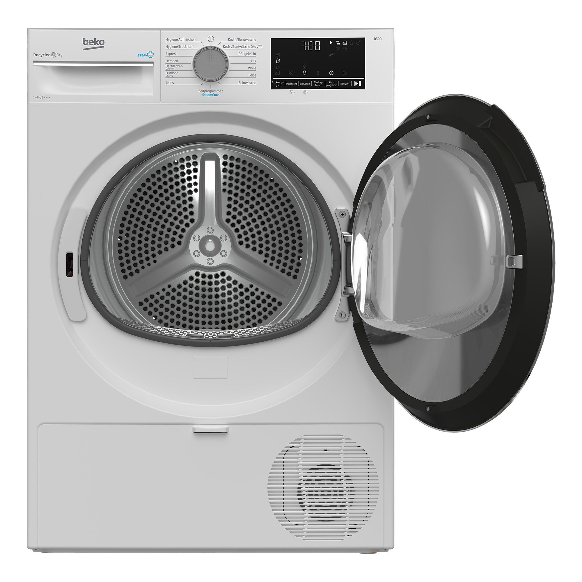 BEKO Wärmepumpentrockner B3T22491, Pro Smart Inverter Motor, Dampffunktion, Aquawave Schontrommel