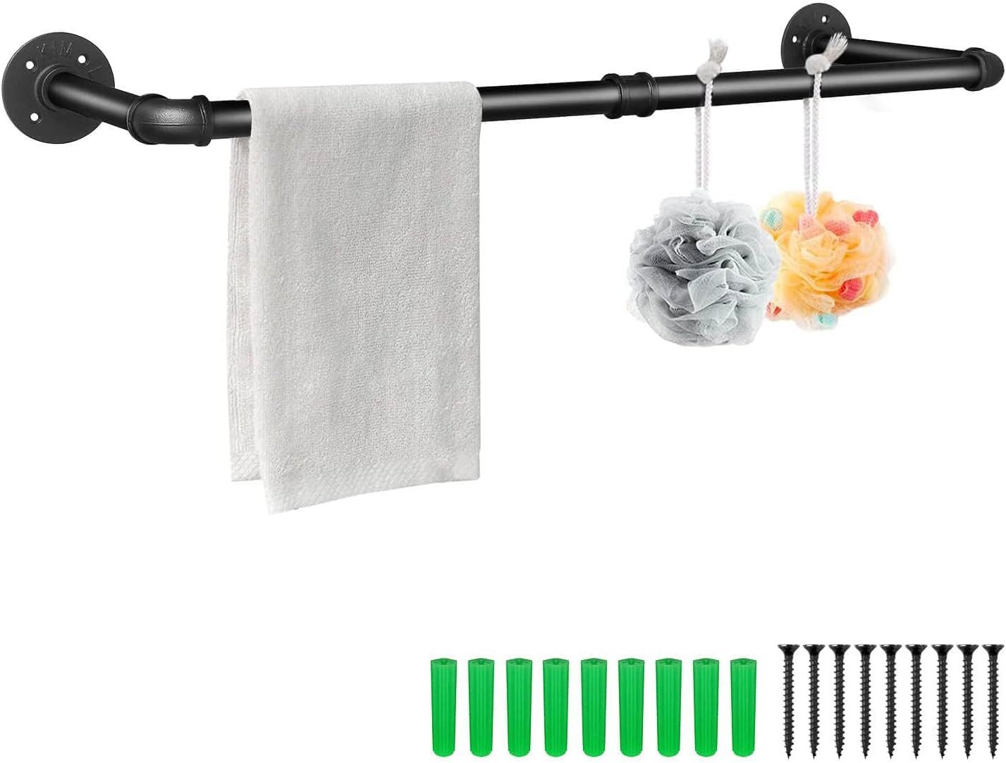 Youyijia Kleiderständer Kleiderständer für die Wand 80cm Rohr Kleidergestell Industrieller