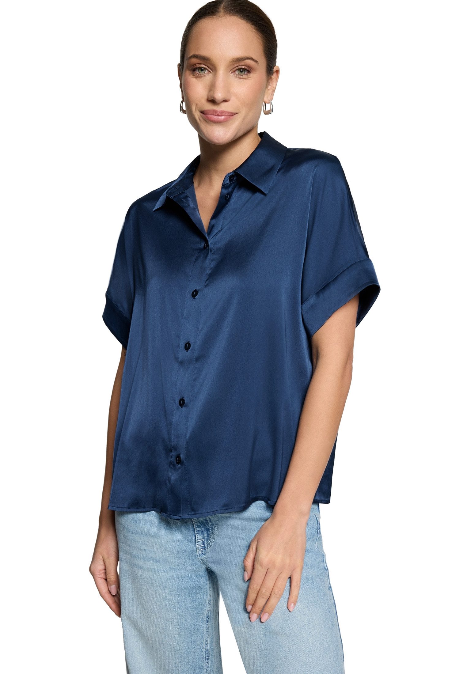 Zero Hemdbluse Damen mit Streifen