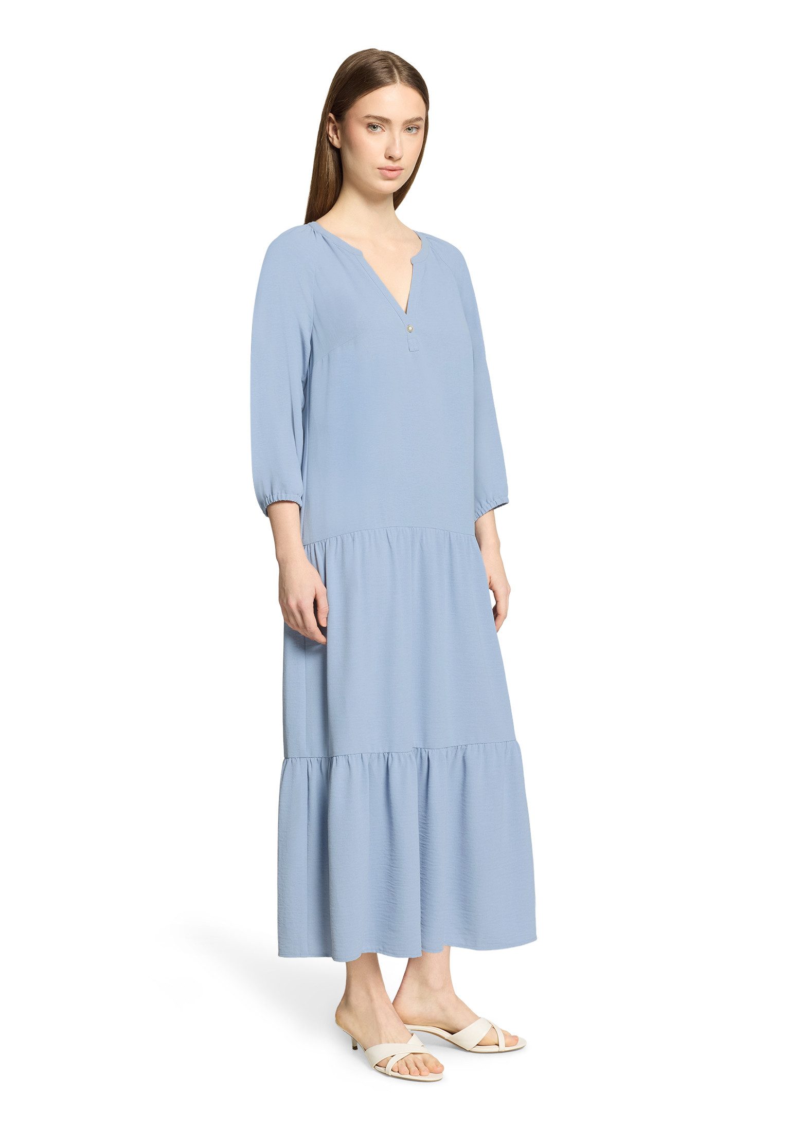 Cartoon Midikleid Damen mit 3/4 Arm