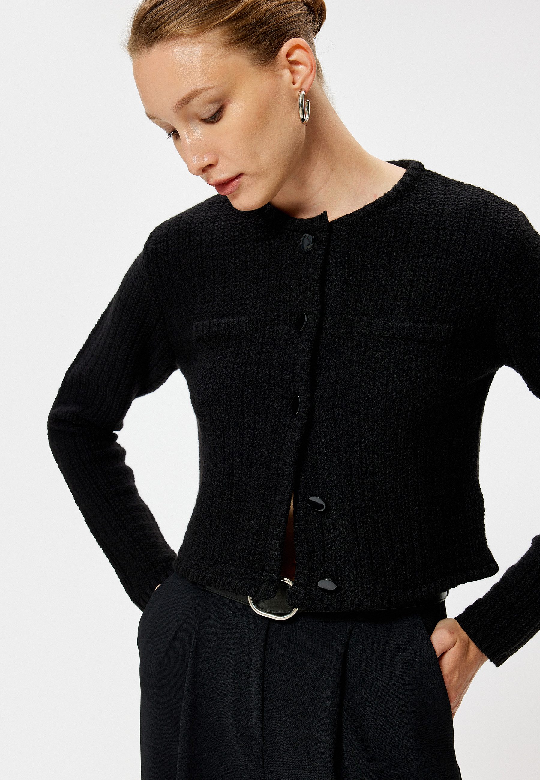 Koton Cardigan Rundhalsausschnitt Mit Knöpfen günstig online kaufen