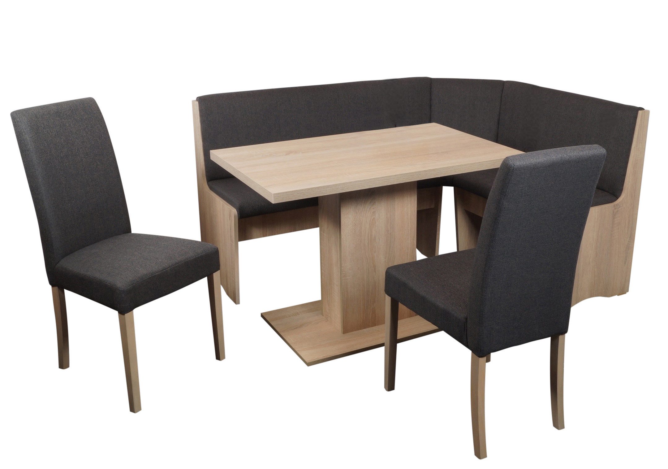 Stolebaenk Eckbankgruppe Duisburg OLDUSO, (Eckbankset, 1x Eckbank, 1 x Tisch, 2 x Stuhl), Bezug mit 45.000 Scheuertouren