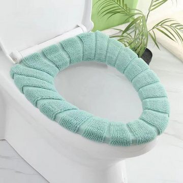 FIDDY WC-Sitz Set mit 4 weichen, warmen Toilettensitzen für Badezimmer, (warme Toilettensitze für zu Hause (37 x 43 cm), verdickten, weicher, wasserdichter Toilettensitz