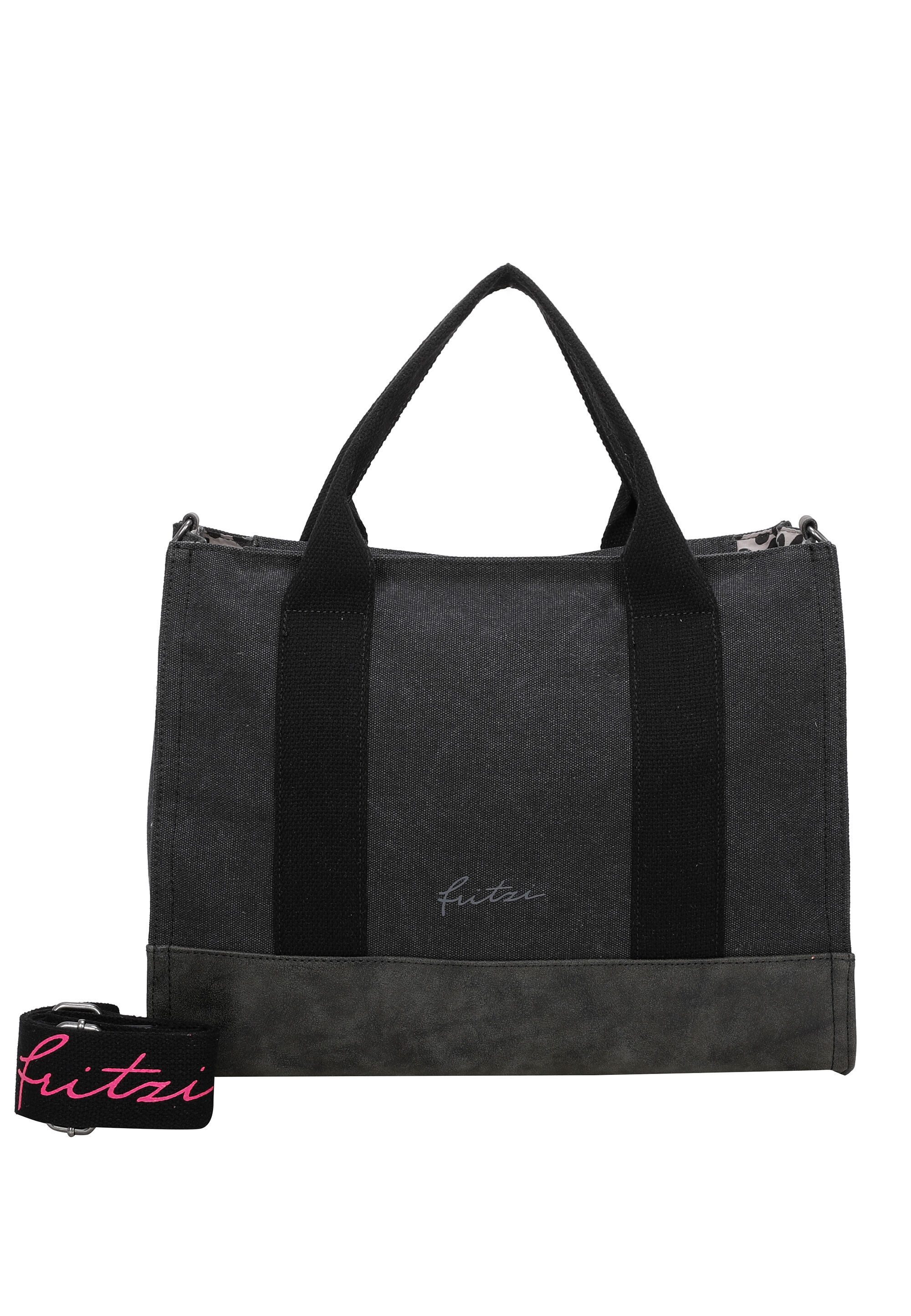 Fritzi aus Preußen Shopper Canvas Tote Bag, mit abnehmbarem Schulterriemen