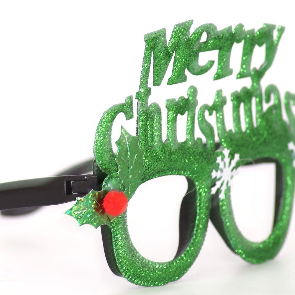 Weihnachts-Brillenrahmen, Blusmart 38 Glänzende Weihnachtsmann-Brille Fahrradbrille Neuartiger