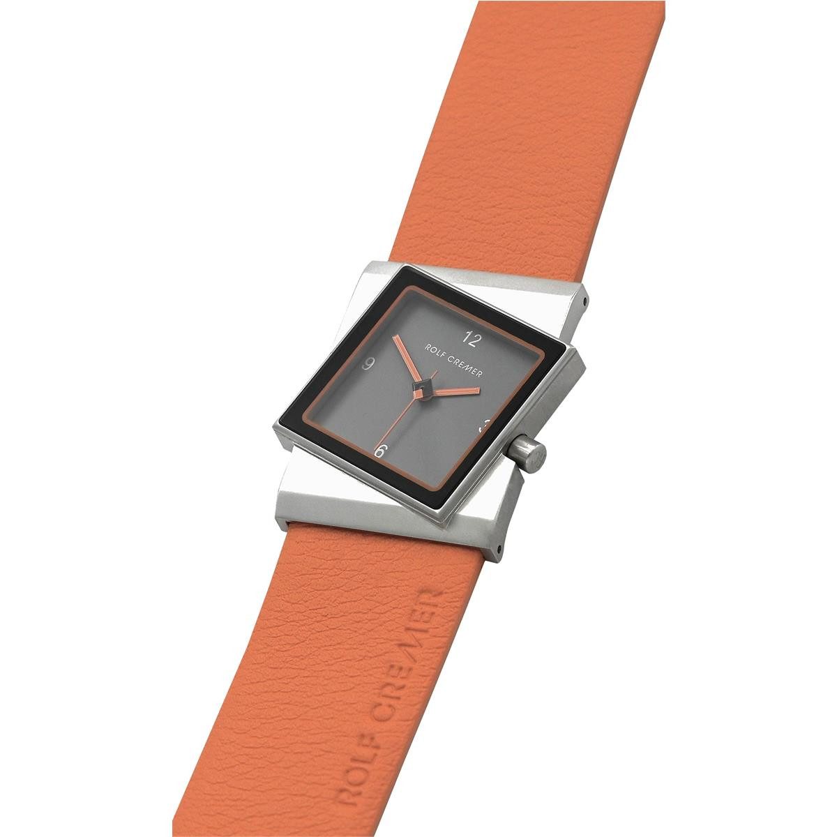 Rolf Cremer Quarzuhr Rolf Cremer Big Turn Uhr Unisex 508308 Leder, Apricot, (1-tlg)
