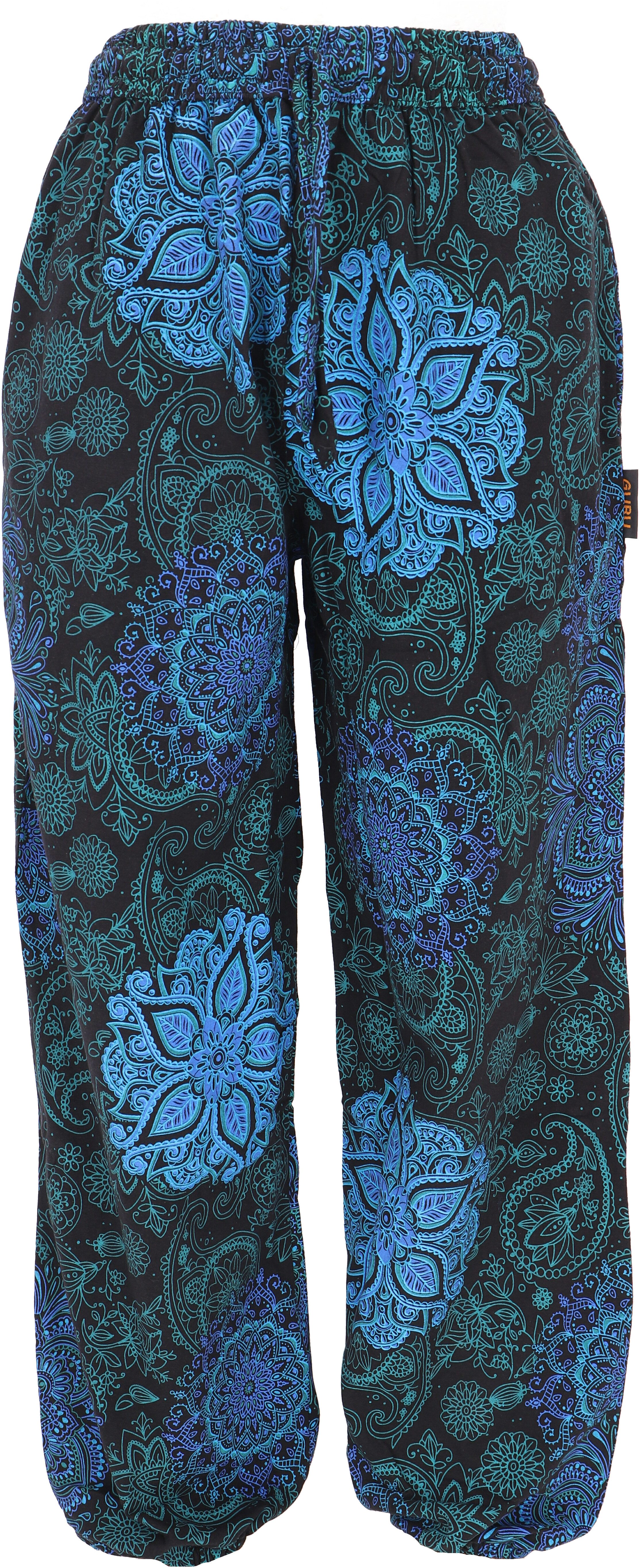 Guru-Shop Relaxhose Weite Pluderhose mit Boho günstig online kaufen